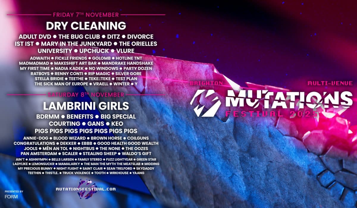 Mutations Festival Announces Dry Cleaning, Lambrini Girls and More for 2025 Lineup