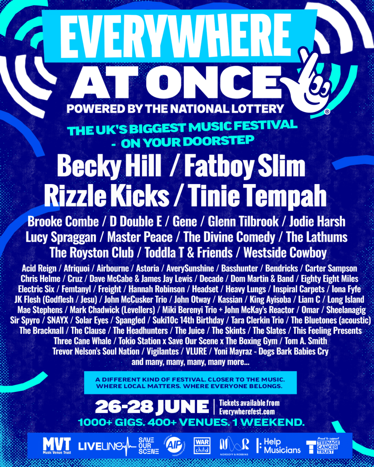 Fatboy Slim, Glenn Tillbrook And More To Play Grassroots Venues For Everywhere At Once Festival