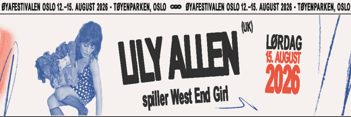 Lily Allen and AURORA Collaboration Lead Massive New Wave for Øya Festival 2026