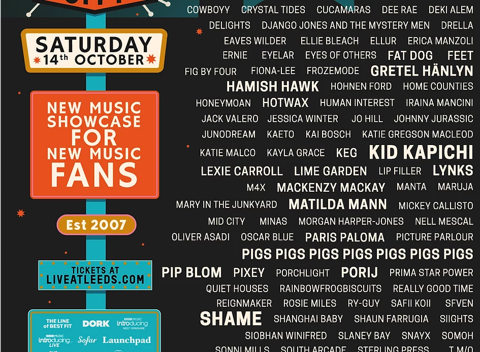 live at at leeds in the city lineup