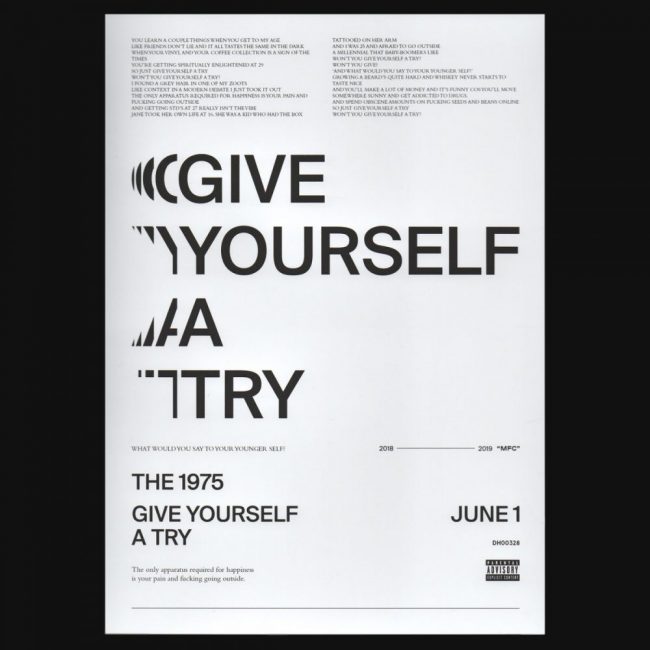 the 1975 give yourself a try poster